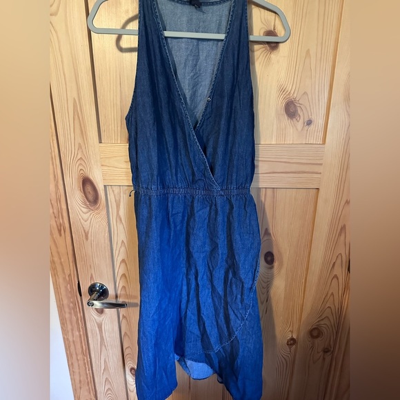Universal Thread Blue Halter Sundress Denim Size Large - Picture 6 of 7